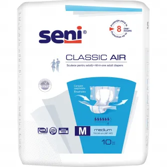Scutece pentru adulti Seni Classic Air Medium, 10 buc