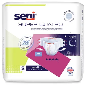 Scutece pentru adulti Seni Super Quatro Small, 10 buc