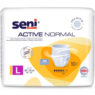 Scutece pentru adulti tip chilot Seni Active Normal, L, 10 buc