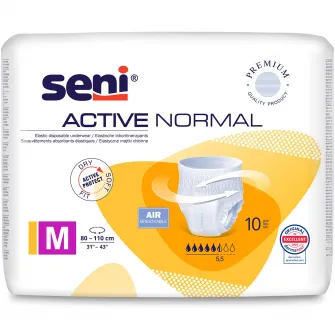 Scutece pentru adulti tip chilot Seni Active Normal, M, 10 buc