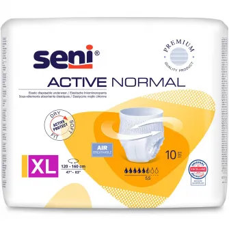 Scutece pentru adulti tip chilot Seni Active Normal, XL, 10 buc