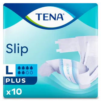 Scutece pentru incontinenta adulti, Tena Slip Plus, marime L, 10 bucati