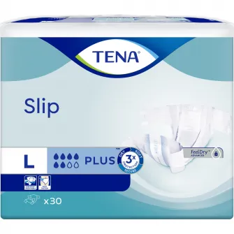 Scutece pentru incontinenta adulti, Tena Slip Plus, marime L, 30 bucati