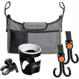 Set carucior 3in1 – geanta, 2 carlige, suport bauturi, Dreambaby, 330 x 60 x 380 mm