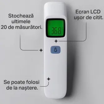 Termometru non-contact, digital, cu inflarosu pentru frunte Tommee Tippee, pentru bebelusi