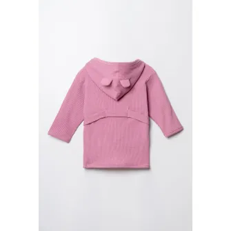 U.S. Polo Assn., Halat din bumbac cu logo, Roz prafuit