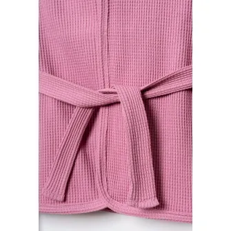 U.S. Polo Assn., Halat din bumbac cu logo, Roz prafuit