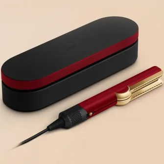 Aparat de indreptat parul Dyson HT01 Airstrait™, 3 setari de temperatura, Motor Dyson Hyperdymium™, Red Velvet / Gold