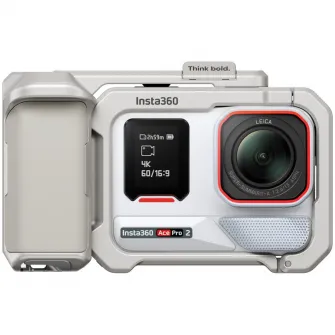 Camera video sport Insta360 Ace Pro 2, 8K, Single Battery Xplorer Bundle, Moonlight Silver