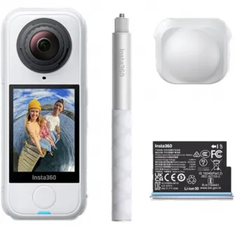 Camera video sport Insta360 X4 Air, Starter Bundle, Artic White