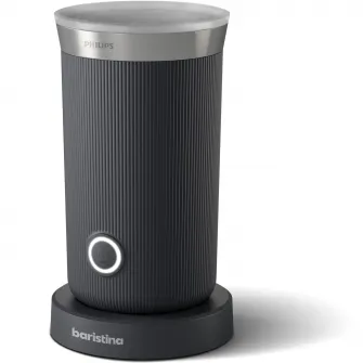 Carafa lapte Philips Baristina BAR311/60, lapte cald sau rece, 120ml , inclusiv pentru lapte pe baza de plante, strat neted antiaderent, spuma de lapte cremoasa, negru