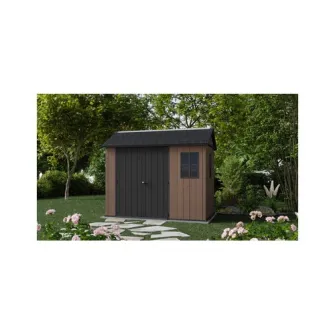 Casuta de gradina Keter Newton Plus 9X7.5 261860, Maro.