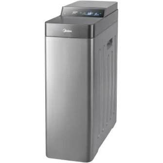 Dedurizator de apa uz casnic Midea QS2476-180, debit 2000L/h, putere 5W, afisaj LED, dozaj sare min. 15 kg, max. 50 kg, presiune apa 0.2-0.6 MPa, rezervor rasina 18L, backup pe baterie, mod vacanta