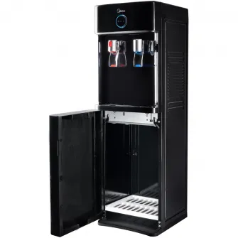 Dozator de apa incarcare superioara Midea YL2436S-B, dozare peste 1.2L/min, rezervor apa rece 2L, rezervor apa calda 0.8L, putere incalzire 420W, putere racire 100W, spatiu de depozitare 35L, bidoane compatibile: 11/15/19 l