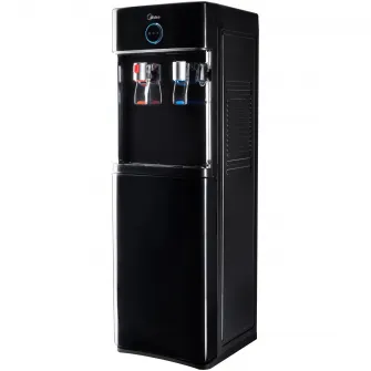 Dozator de apa incarcare superioara Midea YL2436S-B, dozare peste 1.2L/min, rezervor apa rece 2L, rezervor apa calda 0.8L, putere incalzire 420W, putere racire 100W, spatiu de depozitare 35L, bidoane compatibile: 11/15/19 l