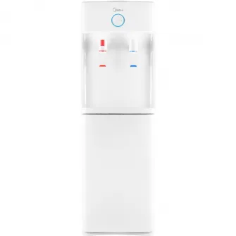 Dozator de apa incarcare superioara Midea YL2436S-W, capacitate dozare peste 1.2L/min, rezervor apa rece 2L, rezervor apa calda 0.8L, putere incalzire 420W, putere racire 100W, depozitare 35L, bidoane compatibile: 11/15/19 l