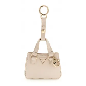GUESS, Breloc cu etui mic, Maro taupe deschis
