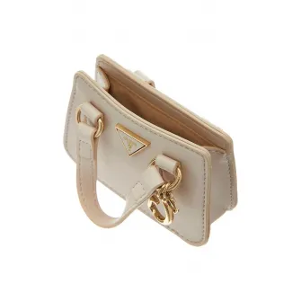 GUESS, Breloc cu etui mic, Maro taupe deschis