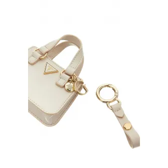GUESS, Breloc cu etui mic, Maro taupe deschis