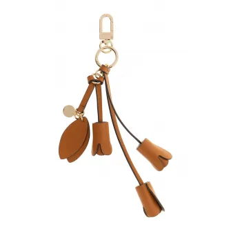 GUESS, Breloc cu insertii din piele ecologica Ofelia, Caramel