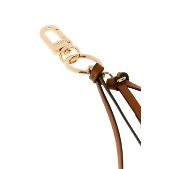 GUESS, Breloc cu insertii din piele ecologica Ofelia, Caramel