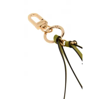 GUESS, Breloc cu insertii din piele ecologica Ofelia, Verde fistic