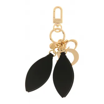 GUESS, Breloc cu talisman logo Sally, Negru