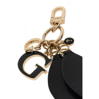 GUESS, Breloc cu talisman logo Sally, Negru