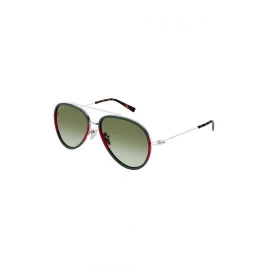 Gucci, Ochelari de soare aviator, Rosu, Verde, 56-15-145