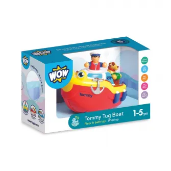 Jucarie de baie WOW Toys - Barca, cu figurina Tommy