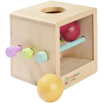 Jucarie din lemn Eichhorn Montessori - Cutia cu bile