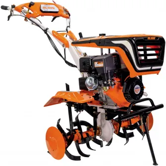 Motocultor pe benzina Ruris 751ks Start, putere maxim 9.5 CP, 270 CC, 4 timpi, 2 + 1 viteze, latime lucru 640 - 900 mm, adancime lucru 100 - 350 mm, contine: roti cauciuc 5.00-10 + rarita + freze