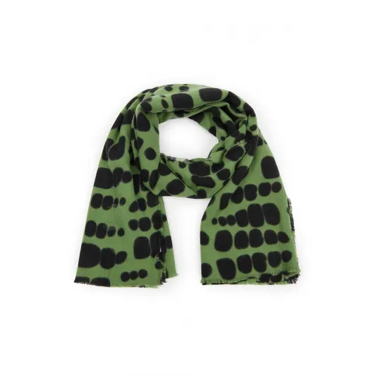 Orsay, Fular cu model, Verde, Negru