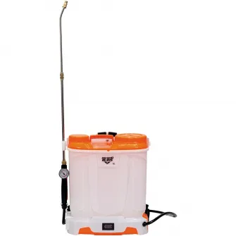 Pompa electrica de stropit cu presiune pe acumulator Ruris RSE 1200S, acumulator 12V 8.0Ah, rezervor tip rucsac 12 L, lance metalica, autonomie 4 h, include: acumulator + incarcator