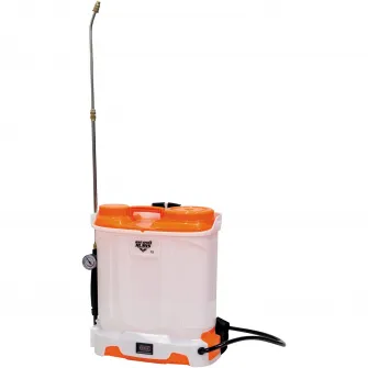 Pompa electrica de stropit cu presiune pe acumulator Ruris RSE 1200S, acumulator 12V 8.0Ah, rezervor tip rucsac 12 L, lance metalica, autonomie 4 h, include: acumulator + incarcator