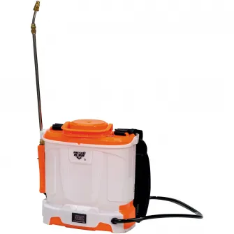 Pompa electrica de stropit cu presiune pe acumulator Ruris RSE 500, acumulator 12V 1.3 Ah, rezervor tip rucsac 5 L, lance metalica, include: acumulator + incarcator