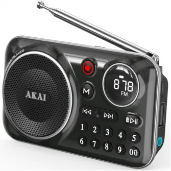 Radio portabil AKAI APR-500BK ,FM, Bluetooth ,USB , Negru