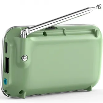 Radio portabil AKAI APR-500,FM, Bluetooth ,USB , Verde