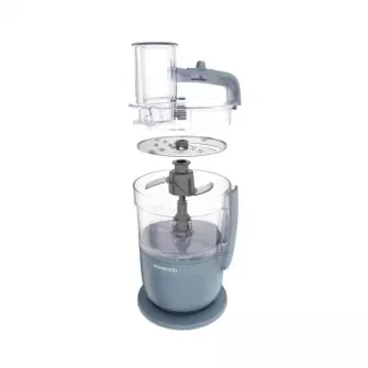 Robot de bucatarie compact KENWOOD MultiPro Go FDP23.140GY, 650W, vas 1.3L, 2 trepte viteza, functie 360 Express Serve pentru feliere/razuire nelimitata, albastru