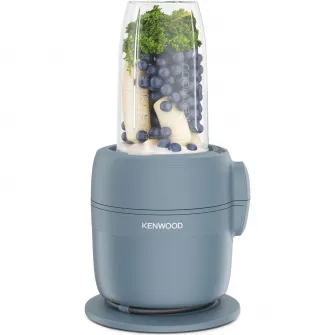 Robot de bucatarie compact KENWOOD MultiPro Go FDP23.380GY, 650W, vas 1.3L, blender 600 ml, 2 trepte viteza, functie 360 Express Serve pentru feliere/razuire nelimitata, albastru