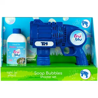 Set baloane de sapun Fru Blu - Bubble Shooter, cu solutie baloane 400 ml