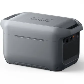 Statie de alimentare portabila Anker Solix C2000, Generatia 2, 2048Wh, 2400W, Functie UPS, USB-A, USB-C, Gri