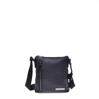 Baldinini, Geanta crossbody de piele, Negru