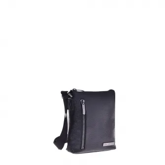 Baldinini, Geanta crossbody de piele, Negru