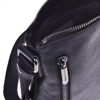 Baldinini, Geanta crossbody de piele, Negru