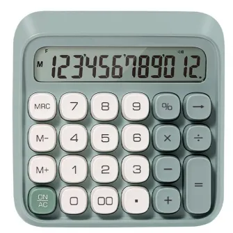 Calculator 12 dig Retro M36 gri Deli