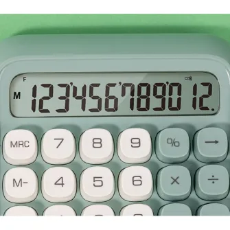 Calculator 12 dig Retro M36 gri Deli