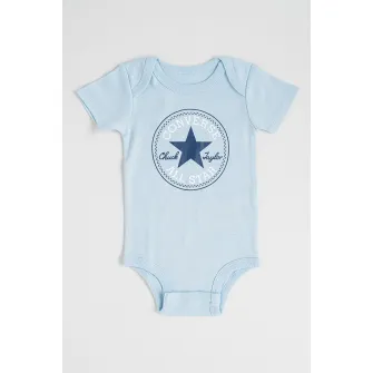 Converse, Set de body-uri, botosei si caciula cu logo - 3 piese, Albastru deschis, 74-80 CM