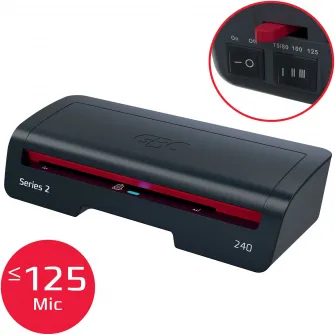 Laminator GBC 240 Home Office, A4, kit folii laminare inclus, negru