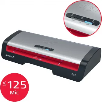 Laminator GBC 250 Office, A4, kit folii laminare inclus, negru-argintiu